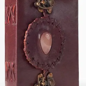 Kép Latch A5 Kích thước đá da chính hãng tay Tạp Chí phác thảo cuốn sách nhật ký lưu ý Cuốn sách với handmade giấy món quà hoàn hảo cho anh ta cô - Product Image 1