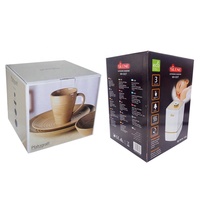 Boîte d'expédition en carton ondulé kraft personnalisée pour tasses et mugs à café, emballage cadeau avec fermeture à rabat pour l'expédition et le stockage