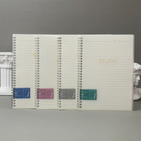 Carnet de notes en papier à couverture rigide au format A5 Carnet de notes personnalisé à couverture simple en carton à spirale pour étudiants