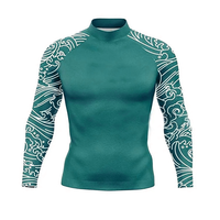 Maillots de compression personnalisés pour hommes, respirants, pour l'entraînement sportif, chemises de compression à manches longues pour hommes