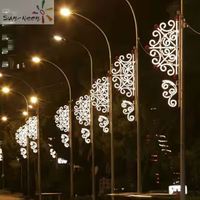 Personalizable grande al aire libre impermeable LED 2D motivo luces festivas decoración calle postes parques Navidad Año Nuevo Halloween