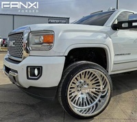 Jantes tout-terrain FANXI 22x12 6x5.5 6 trous, 24x14 8x170 pour Ford F250, 26x16 8x6.5 8 trous pour Dodge Ram 2500, 5x5.5 20x10