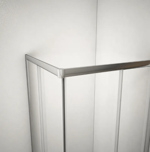 Cabine de douche carrée coulissante pour salle de bain d'hôtel avec porte de douche en verre trempé et cadre - Product Image 4