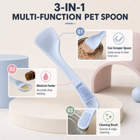Cuillère multifonctionnelle pour nourrir les chiens et les chats, pelle à nourriture pour animaux de compagnie, ustensile d'alimentation pour animaux de compagnie avec service d'approvisionnement mondial