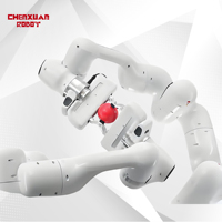 Robot à double bras à 7 axes avec plateforme relevable, puissance de 1 kW, 220 V, pour l'assemblage complexe, la recherche multimodale