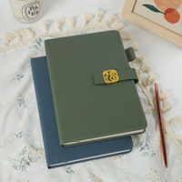 Carnet de notes professionnel A5 personnalisé en PU avec fermeture magnétique, idéal pour les réunions de bureau, avec impression de logo