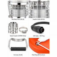 Pompe à eau submersible en aluminium CHUANGMEI 45kW triphasée 100m³/h 100m de hauteur de refoulement IP68 PMSM pour contrôle des inondations et eaux usées OEM