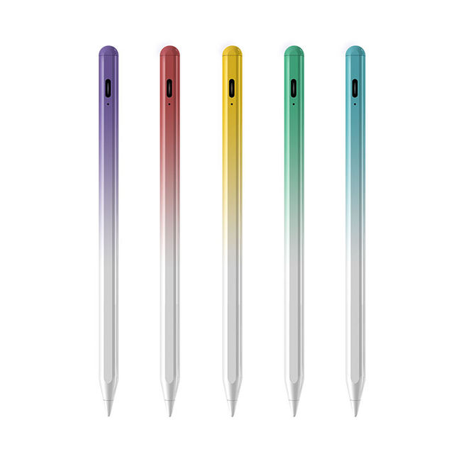 Wholesale Active Capacitive Digital Metal Stylus Pen LED Light Fine Point Soft Touch Magnetic Attraction Palm Rejection