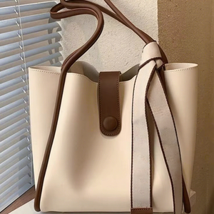 Sacs à main décontractés en cuir véritable à la mode BS INTERNATIONAL pour femmes, pochette multi-sangles, fermeture éclair durable, imperméable, pliable - Product Image 1