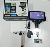 Caméra de microscope numérique HD 1080P USB écran de 7 pouces pour l'inspection de circuits imprimés