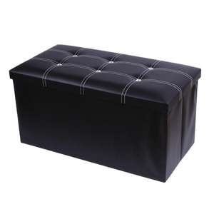 Puff Retangular de Couro Dobrável Rústico Moderno e Durável Personalizado para Armazenamento Interno em Hotéis, Quartos, Apartamentos e Entradas - Product Image 4