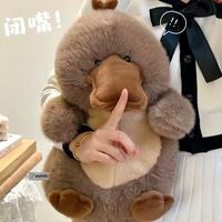 Peluche personnalisée de haute qualité, confortable et chaude, adorable ornithoryphane à bec de canard, jouet en peluche doux pour le confort des enfants et la décoration de chambre.