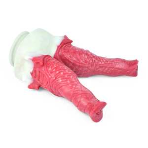 ดิลโด้ของเล่นทางเพศอวัยวะเพศชาย,ดิลโด้ของเล่นทางเพศอวัยวะเพศชายคู่พร้อมถ้วยดูดขนาดใหญ่วัสดุซิลิโคนเนื้อนุ่ม - Product Image 6