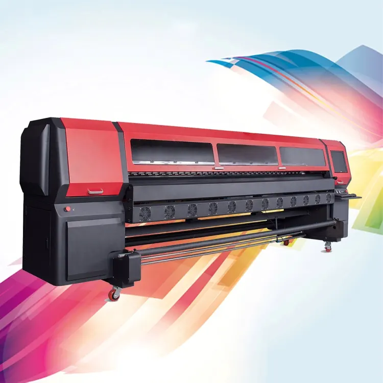 Impresora de pegatinas, 3,2 m spectra digital banner solvente con cabeza konica 512i