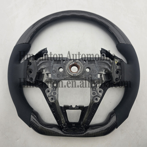 พวงมาลัยหนังแท้แบบเจาะรูคาร์บอนไฟเบอร์สำหรับรถยนต์ฮอนด้าแอคคอร์ด - Product Image 2