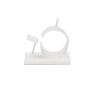 RCR Attaches de câble réglables Noir Blanc Adhésif Fil Clips 100pack Nylon Fil Pinces Réglable Câble Supports