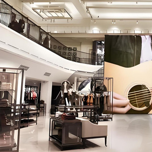 Tùy chỉnh thép không gỉ của nam giới quần áo Rack hiển thị thương hiệu gấp quần áo đảo đạo cụ siêu thị kệ cửa hàng treo - Product Image 5