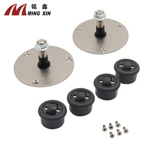 Accesorios de estantería giratorios de 360 grados Ming Xin, soporte de pared de hierro desmontable para gabinetes de madera - Product Image 1