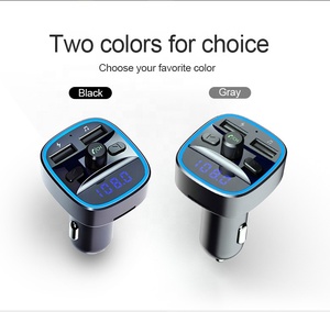 Transmetteur FM Bluetooth transmetteur FM adaptateur Radio sans fil Kit de voiture avec chargeur double USB chargeur de voiture lecteur <span class=keywords><strong>MP3</strong></span> - Product Image 2