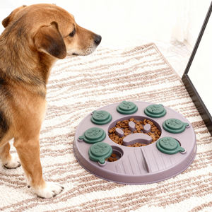 Alimentatore lento per <span class=keywords><strong>Puzzle</strong></span> circolare interattivo per animali domestici | Giocattolo per cani e gatti con scomparti nascosti, disponibili colori personalizzati - Product Image 6