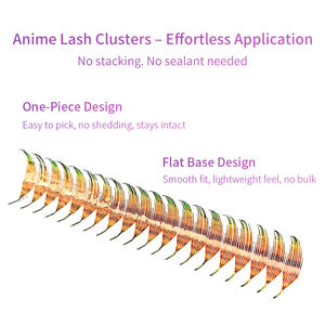 ขนตาปลอมโฮโลแกรม STARSCOLORS ลายคริสต์มาส <span class=keywords><strong>ต้น</strong></span>ไม้ และโบว์ ขนตาอนิเมะ ขนตาประกายวิบวับ ขนตาคอมมิค ขนตาแบบเส้นต่อเส้น - Product Image 4