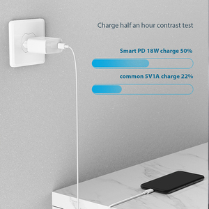 Devia Haute Vitesse 18W PD TYPE-C Adaptateur <span class=keywords><strong>secteur</strong></span> Recharge Ultra <span class=keywords><strong>Rapide</strong></span> NOUS Prise UE pd <span class=keywords><strong>Chargeur</strong></span> Mural Pour Mobile - Product Image 3