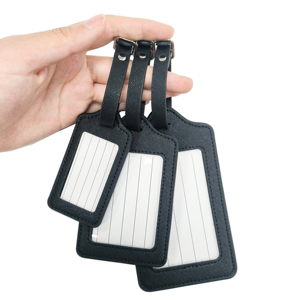 맞춤형 여행용 수하물 태그, PU 소재로 제작된 스트랩과 주소 카드가 있는 인조 가죽 ID 라벨 - Product Image 6