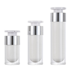 Hot bán biểu tượng tùy chỉnh bơm lại 15-50ml không có không khí chai Trắng rỗng Frosted Pet Acrylic PP bao bì mỹ phẩm cho chăm sóc da - Product Image 2