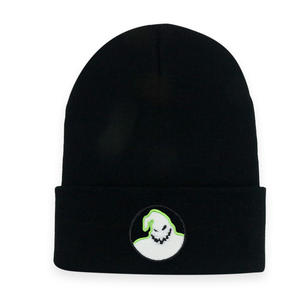 Oogie Boogie 3D bordado sombrero de punto gorra Otoño Invierno esquí Halloween disfraz accesorio Navidad noche grito fantasma sombrero - Product Image 5