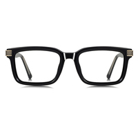 Montura de Gafas Cuadradas de Moda para Hombre, Gafas con Bloqueo de Luz Azul, Diseño de Marca, Lentes Ópticas para Miopía y Lectura, TR90