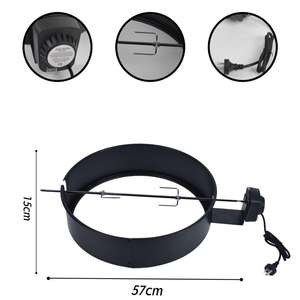 Kit de Anillo de <span class=keywords><strong>Asador</strong></span> de Acero con Recubrimiento en Polvo Resistente al Calor, Anillo para Parrilla de 57 cm con Motor y <span class=keywords><strong>Asador</strong></span> para Barbacoa - Product Image 5