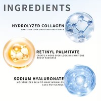 Patchs de Gel Hydratants pour le Contour des Yeux à l'Essence de Collagène Hydrolysé et d'Hyaluronate de Sodium - Masque Contour des Yeux au Rétinol pour Cernes et Rides