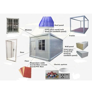 Maisons modulaires en conteneur de luxe personnalisées à bas prix, deux étages avec toilettes, maisons en conteneur à paquet plat à vendre - Product Image 6