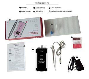 Machine à ongles électrique portable rechargeable haute vitesse 35000 tr/min pour le polissage des ongles et l'utilisation en salon - Product Image 6