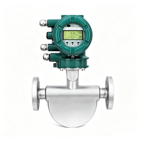 ROTAMASS Integral Flange Coriolis Mass Flow Meter Cairan/Gas/Air/Minyak DN08-DN50 Transmitter Baja Tahan Karat OEM
