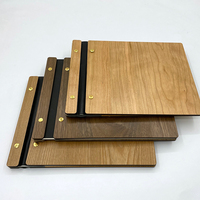 Livre d'or en bois personnalisé A4 vierge avec couverture en contreplaqué, gravé au laser, pour mariage, vente en gros
