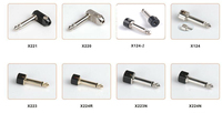 Câble d'alimentation silencieux pour guitare électrique, 6.35mm, 2 broches, mini Mono/TS, connecteurs avec câble
