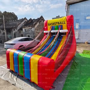 Gioco gonfiabile di pallacanestro della <span class=keywords><strong>casa</strong></span> di rimbalzo del castello rosso che rimbalza arcobaleno del castello di Yuedong - Product Image 2