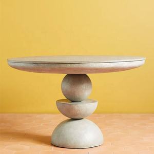 طاولة طعام دائرية حديثة من الخشب الصلب الفرنسي - أثاث غرفة طعام عالي الجودة بسعر الجملة من المصنع - Product Image 5