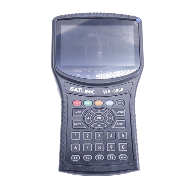 Satlink WS-6966 Satellite Finder Meter DVB/S2 HD Spectrum MER WS6966 Digital HD Finder WS6966