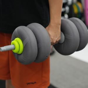 VIGFIT New Design Free Weights Grey Adjustable <strong>Dumbbell</strong> 15KG Soft <strong>Dumbbell</strong> Hand Weights <strong>Set</strong> with Iron Sand Filling Barbell <strong>Dumbbell</strong> <strong>Set</strong> - Product Image 3