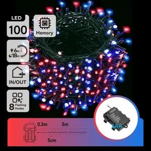 Striscia luminosa piatta a batterie 3AA, facile installazione, design flessibile; ideale per decorazione e ambientazione in ambienti. - Product Image 1