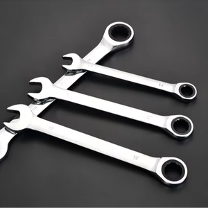 6-32mm Dual-Purpose Chrome Ratchet <strong>Combination</strong> <strong>Wrench</strong> 72T Open-End Box-End Gear CRV DIY Grade Metric for Industrial Use - Product Image 1