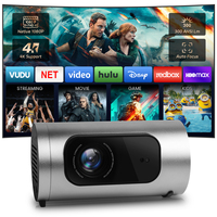 Proyector Inteligente Q8 Pro 4K 3D 1080P Android 14 350ANSI Lúmenes LCD Portátil Mini KQ8 Pro Cine en Casa
