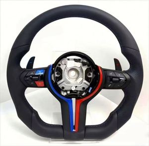 Volante Deportivo de Cuero Perforado Azul M1 M2 para <span class=keywords><strong>BMW</strong></span> M3 M4 F80 F82 <span class=keywords><strong>M5</strong></span> X7 X5 F15 X6 F16 F10 F30 F32 F36 <span class=keywords><strong>F60</strong></span> M2 F87, Listo para Instalar - Product Image 2