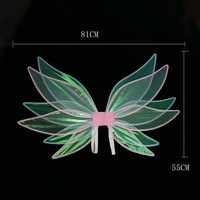 Ailes de Fée Éblouissantes pour Déguisement de Personnage d'Anime, Accessoires de Maquillage pour Fêtes de Fin d'Année, Vente Chaude