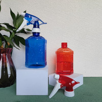 Bouteille pulvérisateur 450 ml en PET, couleurs personnalisées, pulvérisateur à gâchette à brume fine, entièrement en plastique