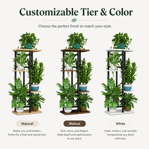 <span class=keywords><strong>Support</strong></span> à plantes d'intérieur à 5 niveaux pour petits espaces, étagère verticale pour fleurs, porte-pot amovible en métal pour la décoration moderne <span class=keywords><strong>de</strong></span> la maison - Product Image 2