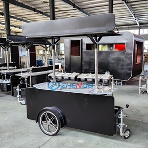 Chariot à glaces de haute qualité, vitrine réfrigérée pour gelato, chariot à pousser manuel, camion de restauration mobile à vendre en Chine - Product Image 2