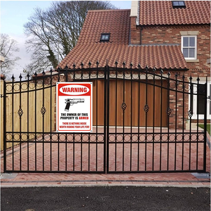 Panneaux de mise en garde en aluminium pour usage domestique extérieur Propriété privée Interdiction d'intrusion illégale Entrée non autorisée Panneau d'arrêt - Product Image 4